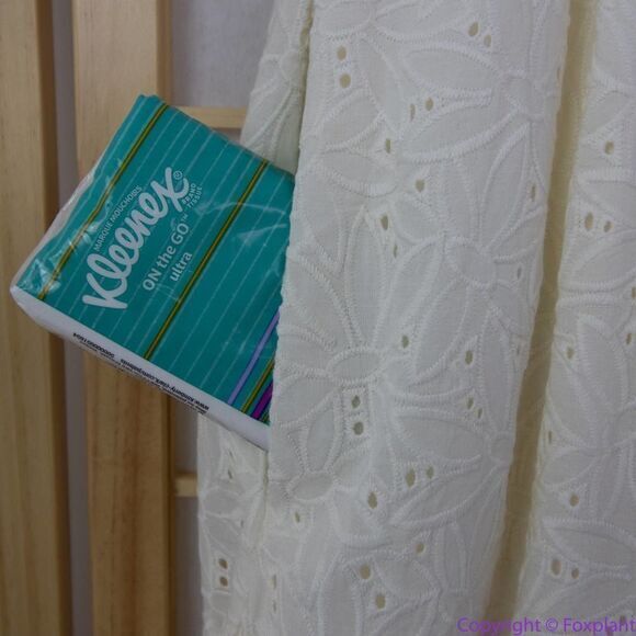 NEW Madewell Eyelet Lucie‎ Tie-Strap Tiered Midi Dress, XL - Picture 12 of 16